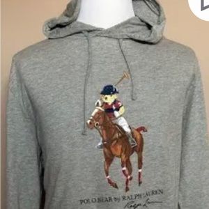 Ralph Lauren Mens Polo bear light weight hoodie